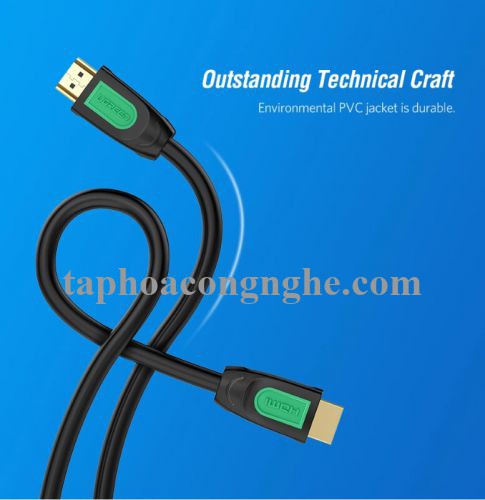 Ugreen 40468 15M màu Đen Cáp tín hiệu HDMI chuẩn 1.4 hỗ trợ phân giải 4K * 2K HD101 30040468